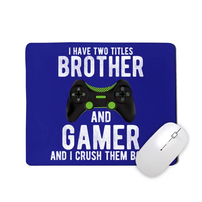 Funny Vintage Gamer Funny Gift Video Games Brother Gift Mousepad