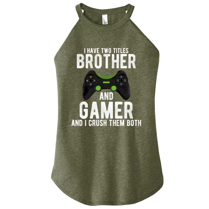 Funny Vintage Gamer Funny Gift Video Games Brother Gift Women’s Perfect Tri Rocker Tank