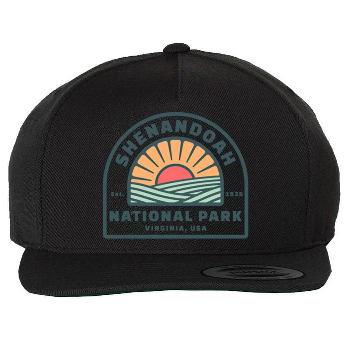 Family Vacation Gift Cute Gift Retro Shenandoah National Park Gift Wool Snapback Cap