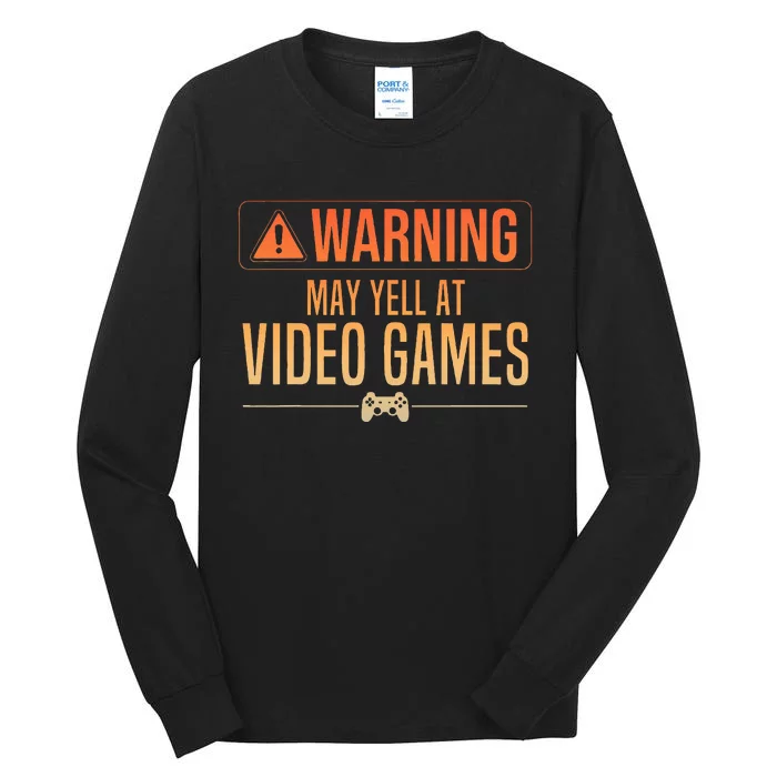 Funny Video Game Nerd Pc Gamer Tall Long Sleeve T-Shirt