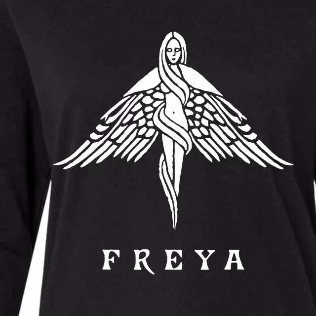 Freya Viking Goddess Womens Cotton Relaxed Long Sleeve T-Shirt