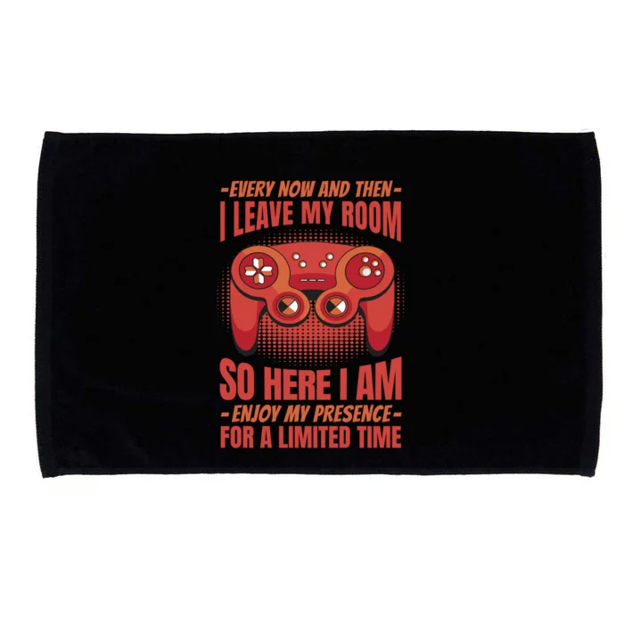 Funny Video Game For Gamers Geek I Paused My Game To Be Here Gift Microfiber Hand Towel