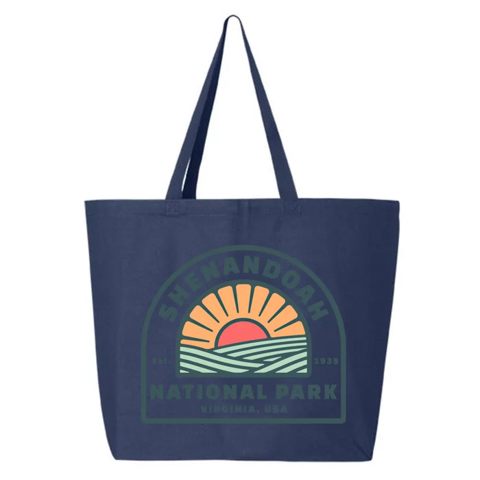 Family Vacation Gift Retro Shenandoah National Park Meaningful Gift 25L Jumbo Tote