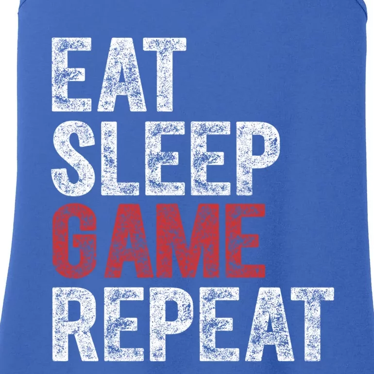 Funny Video Gamer Gift Eat Sleep Game Repeat Gift Ladies Essential Tank