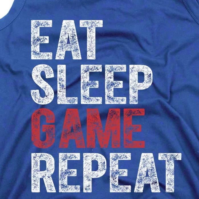 Funny Video Gamer Gift Eat Sleep Game Repeat Gift Tank Top