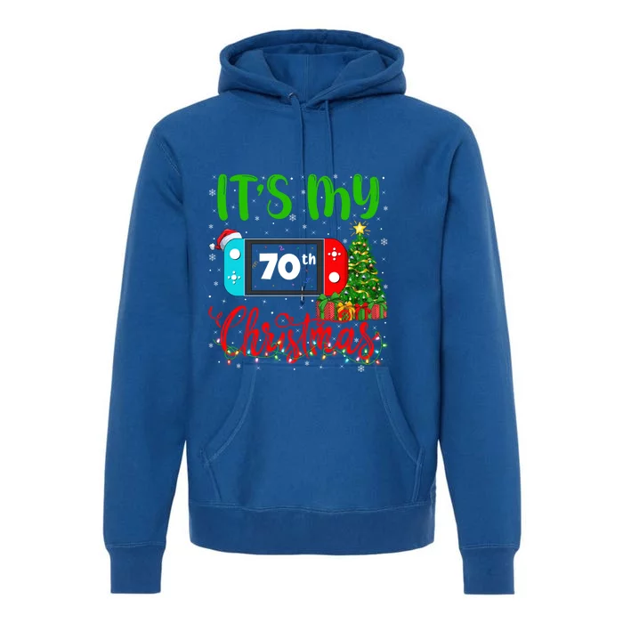 Funny Video Game Lover ItS My 70th Christmas Birthday Gift Premium Hoodie