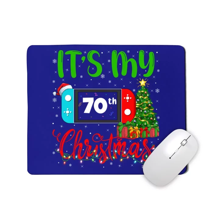 Funny Video Game Lover ItS My 70th Christmas Birthday Gift Mousepad