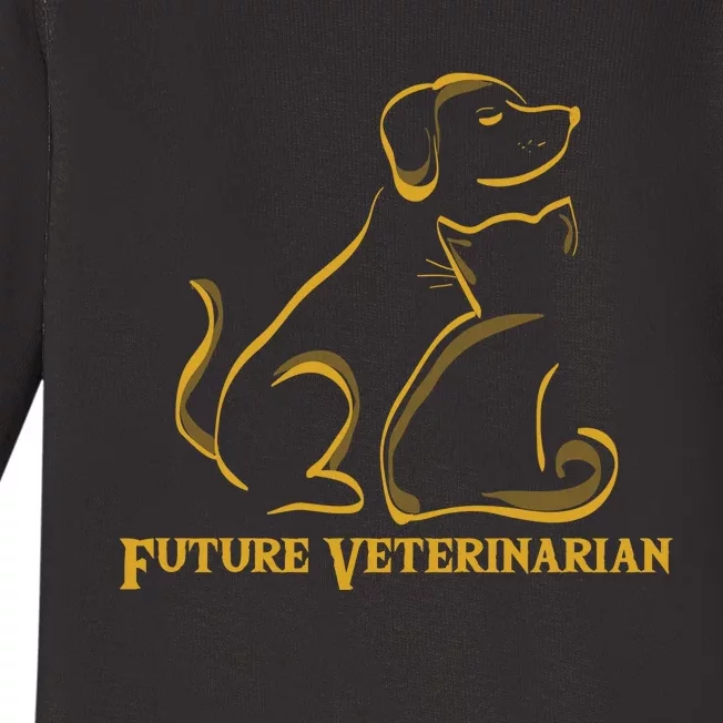 Future Veterinarian Gift Fun Vet Student Gift Baby Long Sleeve Bodysuit