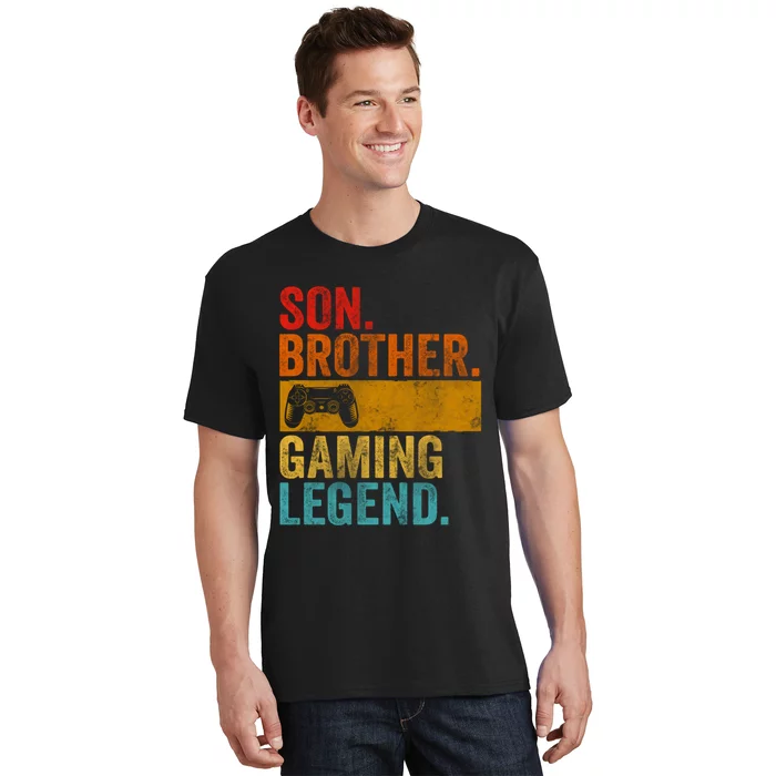 Funny Video Gamer Son Brother Gaming Legend T-Shirt