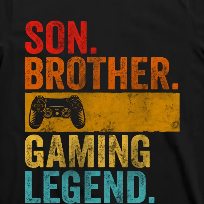 Funny Video Gamer Son Brother Gaming Legend T-Shirt