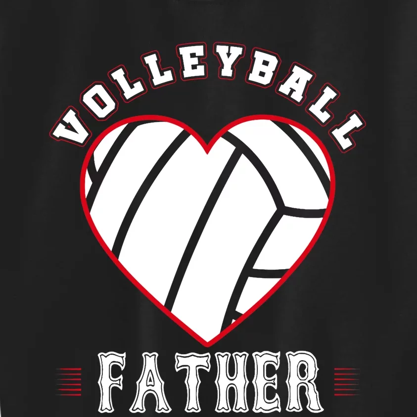 Father Volleyball Gifts Funny Father's Day Sports Lover Dad Kids Sweatshirt