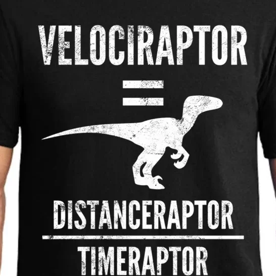 Funny Velociraptor Gift With Science Pun Dad Joke Physics Pajama Set