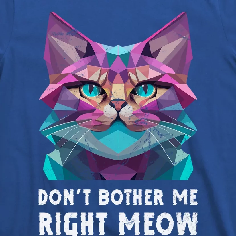 Funny Video Gamer And Cat Lover DonT Bother Me Right Meow Gift T-Shirt