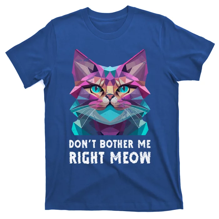 Funny Video Gamer And Cat Lover DonT Bother Me Right Meow Gift T-Shirt