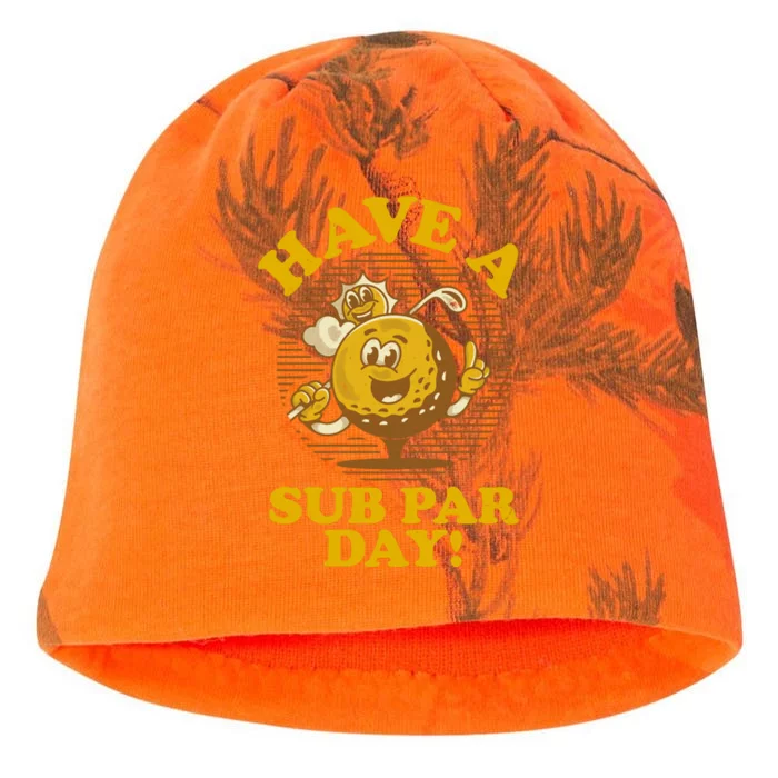 Funny Vintage Golfing Have A Sub Par Day Kati - Camo Knit Beanie