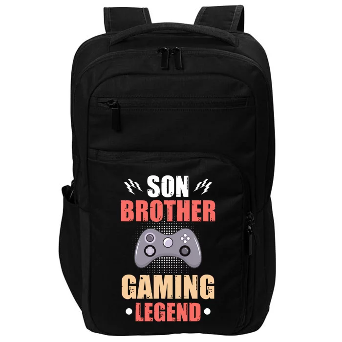 Funny Video Gamer Son Brother Gaming Legend Impact Tech Backpack