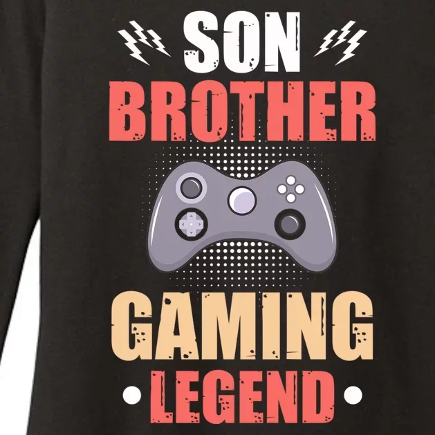 Funny Video Gamer Son Brother Gaming Legend Womens CVC Long Sleeve Shirt