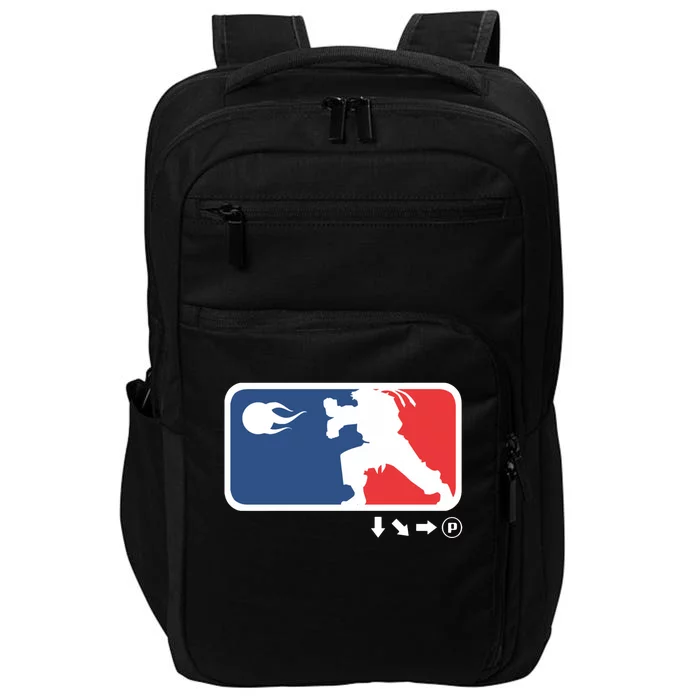 Fighters Video Game League Player Logo Impact Tech Backpack