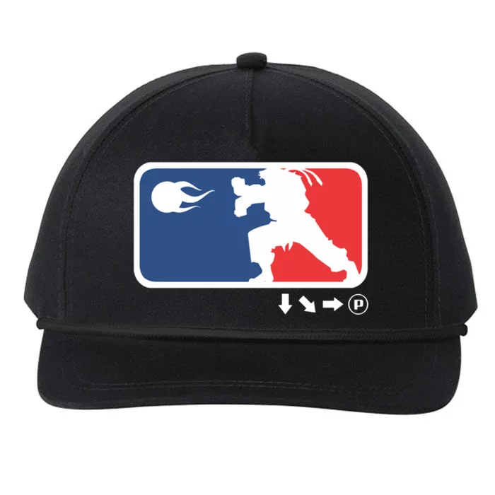 Fighters Video Game League Player Logo Snapback Five-Panel Rope Hat