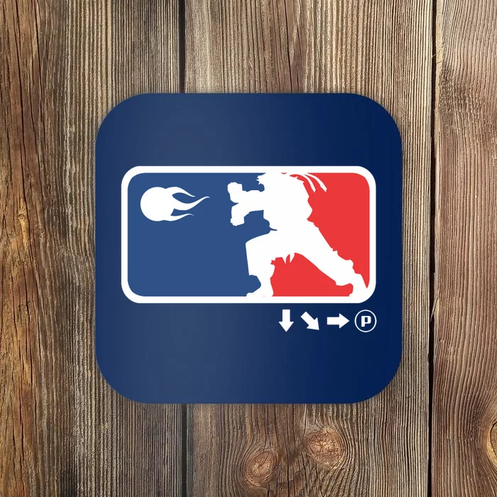 Fighters Video Game League Player Logo Coaster