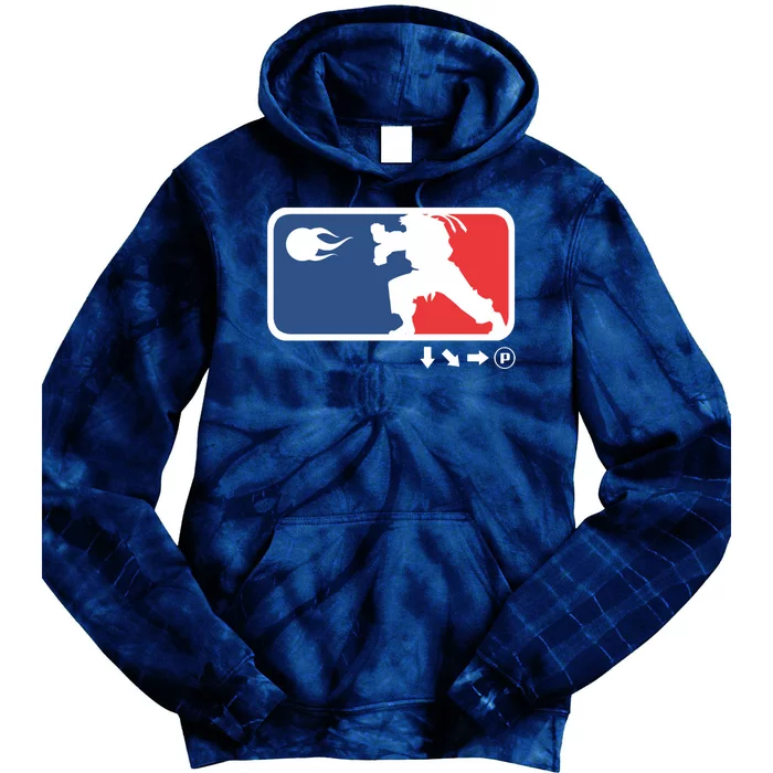 Fighters Video Game League Player Logo Tie Dye Hoodie