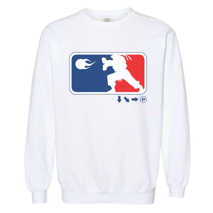 Fighters Video Game League Player Logo Garment-Dyed Sweatshirt