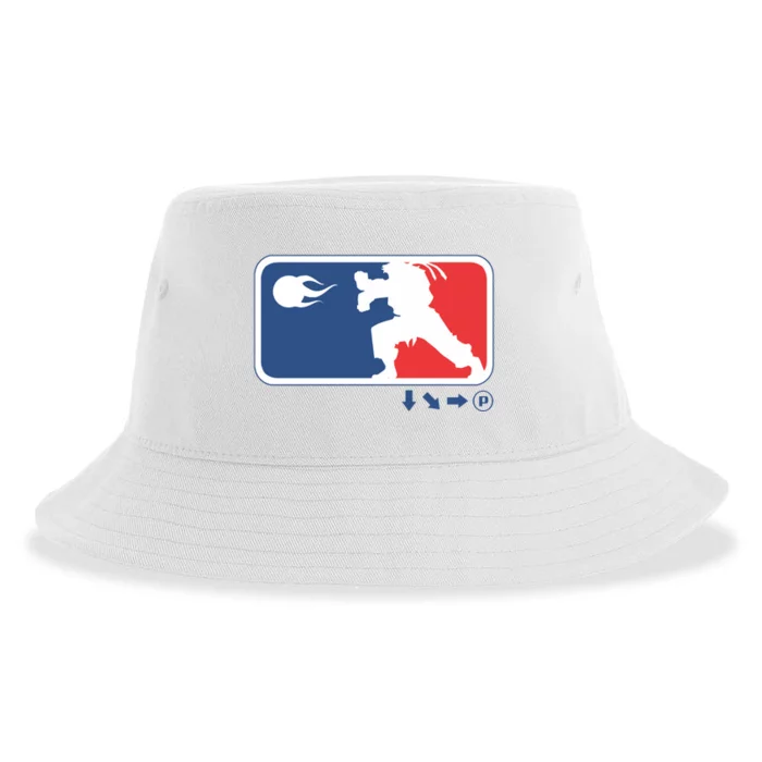 Fighters Video Game League Player Logo Sustainable Bucket Hat