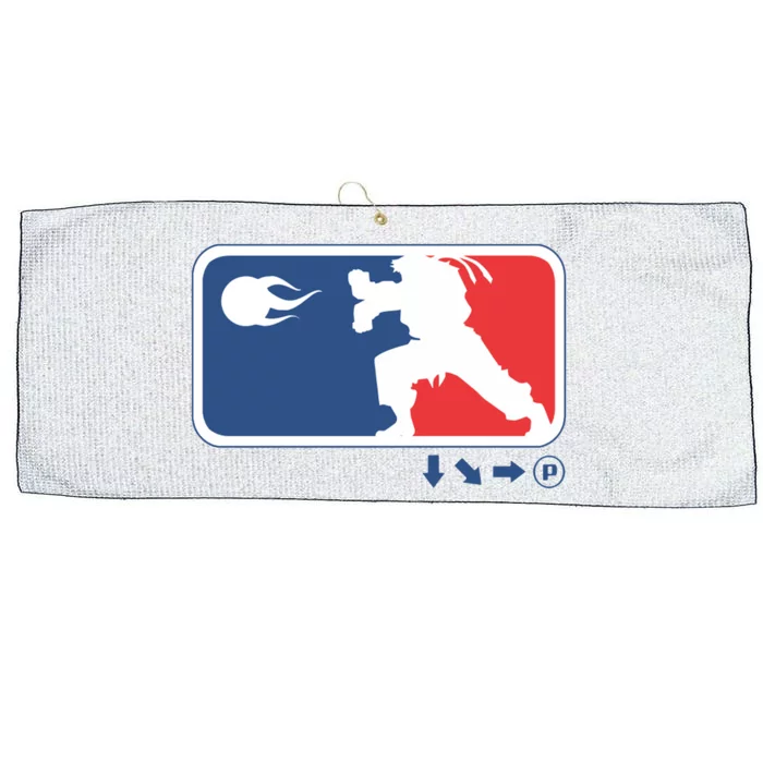 Fighters Video Game League Player Logo Large Microfiber Waffle Golf Towel