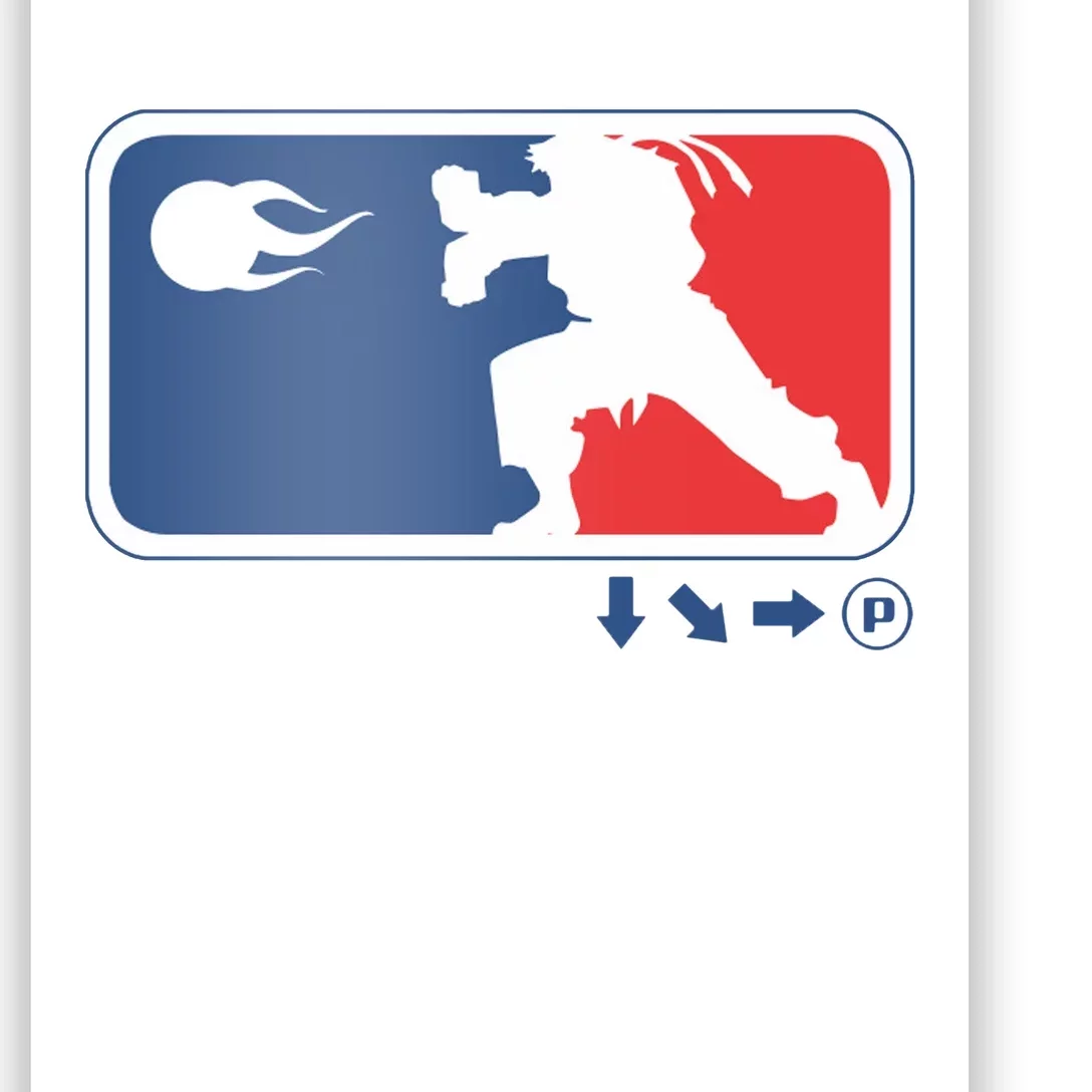 Fighters Video Game League Player Logo Poster