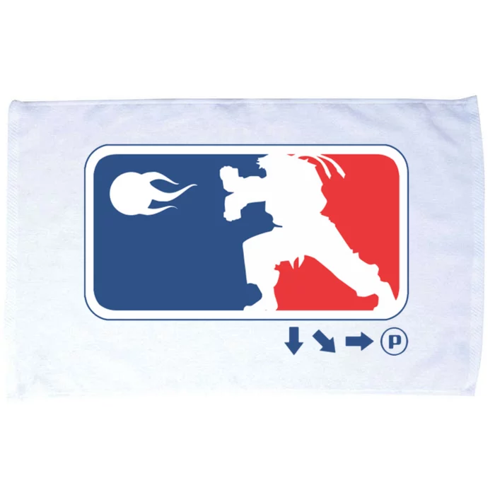 Fighters Video Game League Player Logo Microfiber Hand Towel