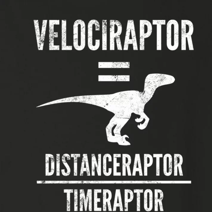 Funny Velociraptor Gift With Science Pun Dad Joke Physics Toddler Long Sleeve Shirt