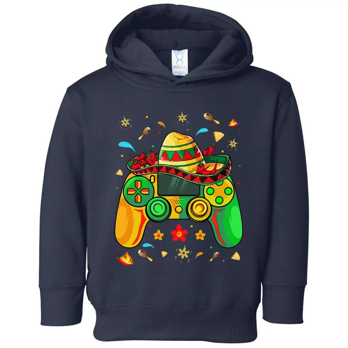 Funny Video Gamer Cinco De Mayo Let's Fiesta Party Toddler Hoodie