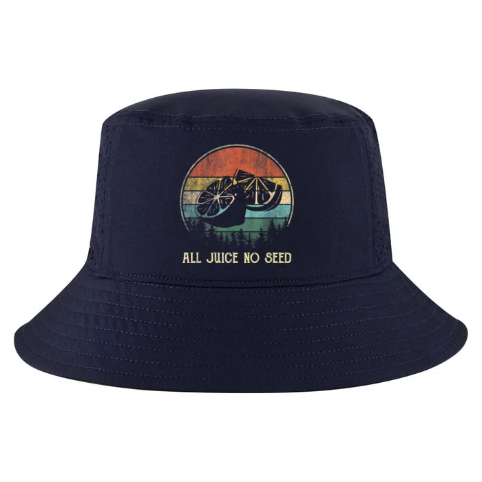 Funny Vasectomy Gifts For Men All Juice No Seed Cool Comfort Performance Bucket Hat