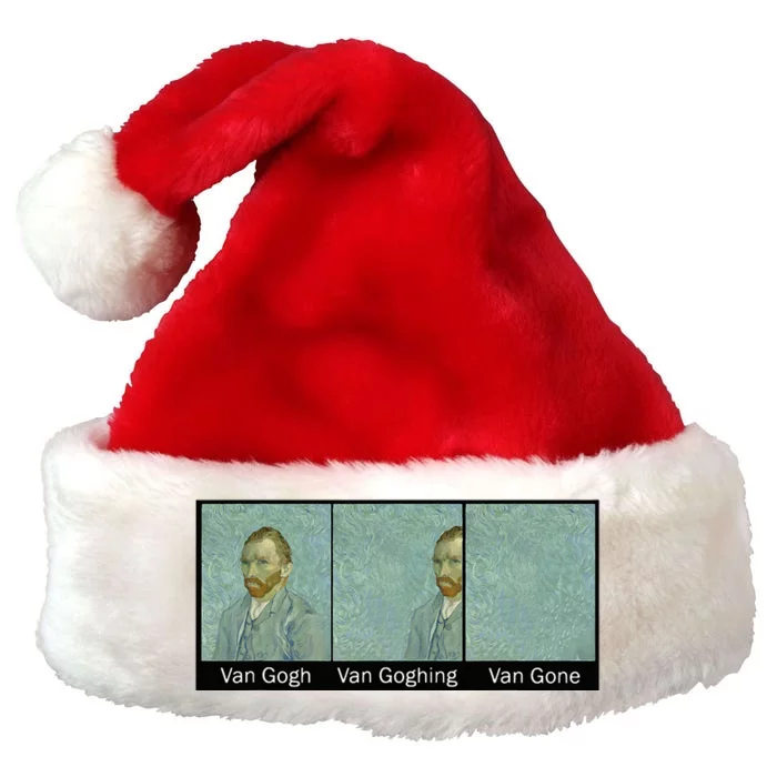 Funny Van Gogh Van Goghing Van Gone Van Gogh Art Painting Premium Christmas Santa Hat