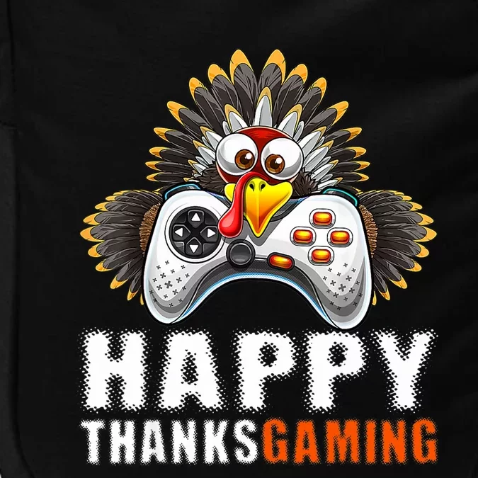 Funny Video Game Console Turkey Thanksgiving Gamers Gaming Impact Tech Backpack