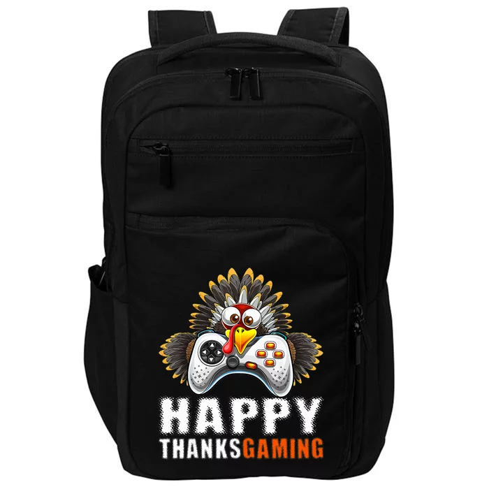 Funny Video Game Console Turkey Thanksgiving Gamers Gaming Impact Tech Backpack