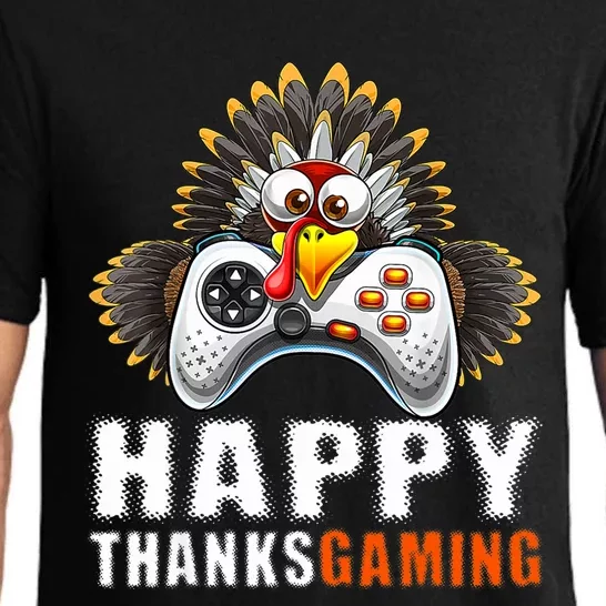 Funny Video Game Console Turkey Thanksgiving Gamers Gaming Pajama Set