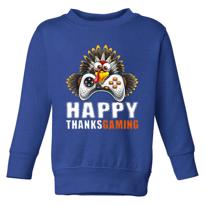 Funny Video Game Console Turkey Thanksgiving Gamers Gaming Toddler Sweatshirt