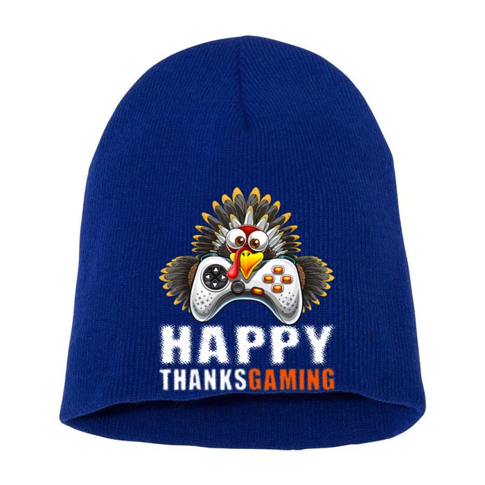 Funny Video Game Console Turkey Thanksgiving Gamers Gaming Short Acrylic Beanie