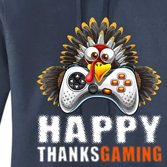 Funny Video Game Console Turkey Thanksgiving Gamers Gaming Women's Pullover Hoodie