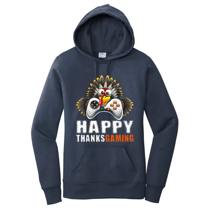 Funny Video Game Console Turkey Thanksgiving Gamers Gaming Women's Pullover Hoodie