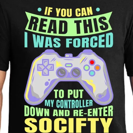 Funny Video Game Lover Geeky Gamer Nerd Gamer Gaming Addict Pajama Set