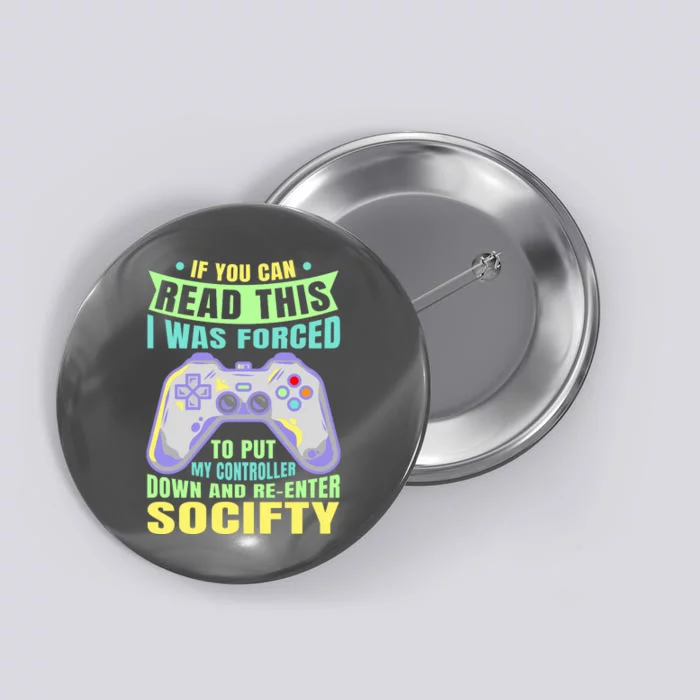 Funny Video Game Lover Geeky Gamer Nerd Gamer Gaming Addict Button