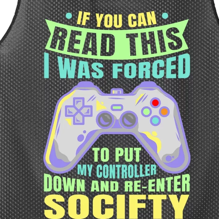 Funny Video Game Lover Geeky Gamer Nerd Gamer Gaming Addict Mesh Reversible Basketball Jersey Tank