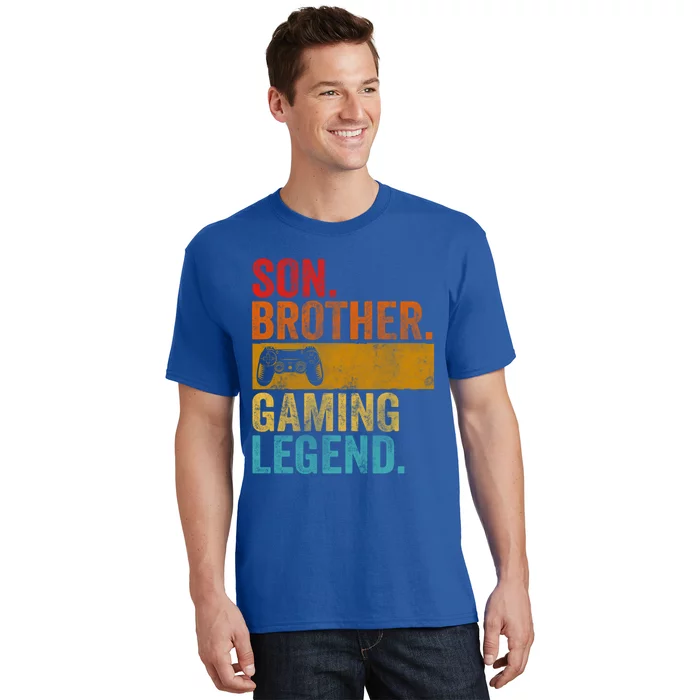 Funny Video Gamer Son Brother Gaming Legend Gift T-Shirt