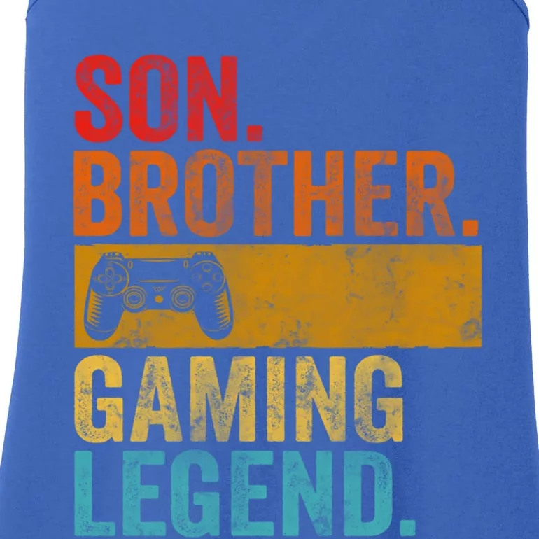 Funny Video Gamer Son Brother Gaming Legend Gift Ladies Essential Tank