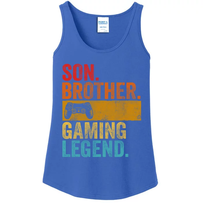 Funny Video Gamer Son Brother Gaming Legend Gift Ladies Essential Tank