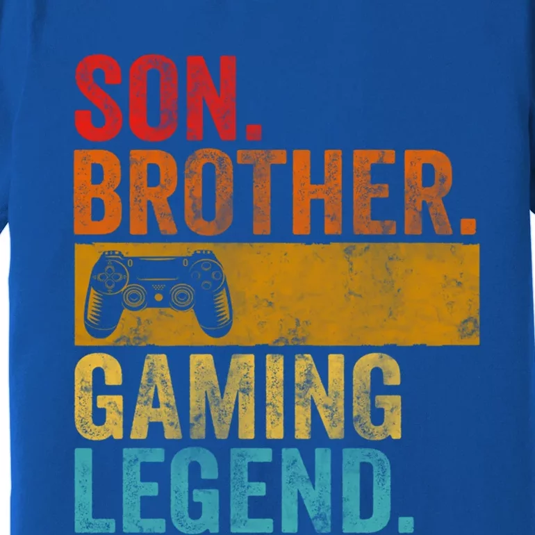 Funny Video Gamer Son Brother Gaming Legend Gift Premium T-Shirt