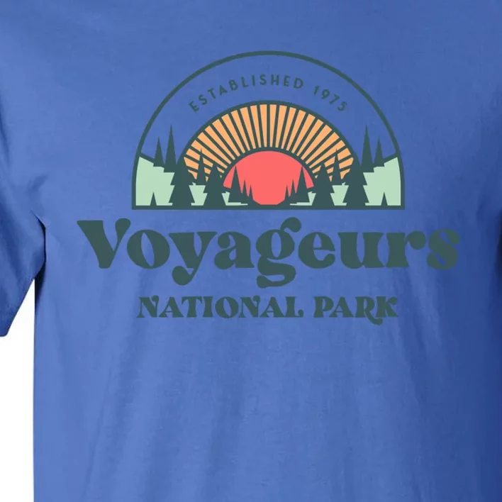 Family Vacation Gift Cute Gift Retro Voyageurs National Park Gift Tall T-Shirt