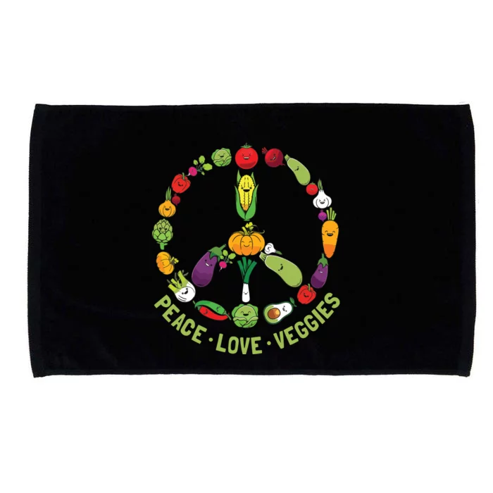 Funny Vegetarian Gift Men Women Cool Vegan Veggie Veganism Microfiber Hand Towel